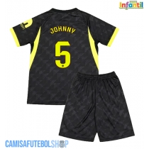 Camisa de time de futebol Atletico Madrid Johnny Cardoso #5 Replicas 2º Equipamento Infantil 2026-27 Manga Curta (+ Calças curtas)